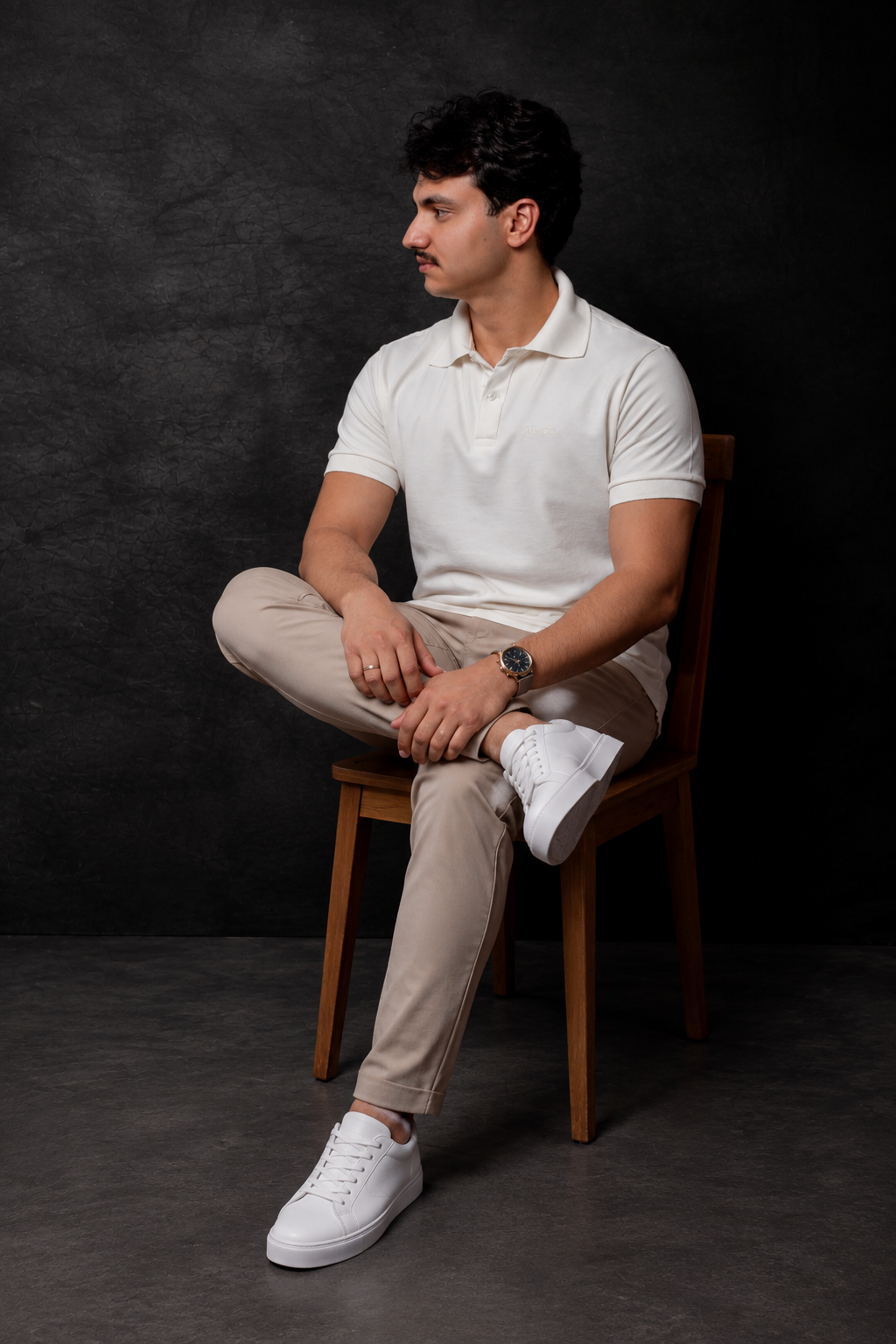 POLO PÍQUET PIMA - OFF-WHITE
