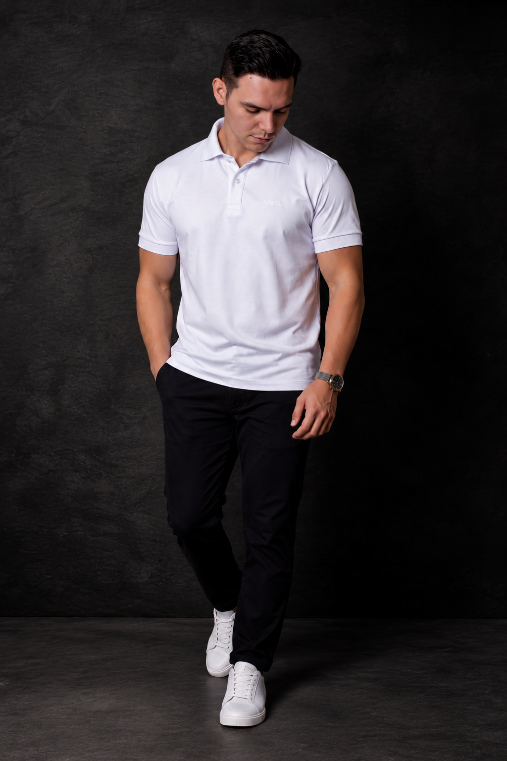 POLO PIQUET PIMA - BRANCA